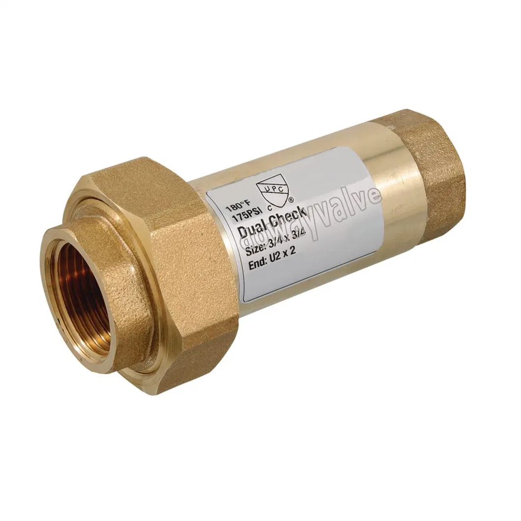 OEM/ODM Lead Free Brass Dual Check Valve