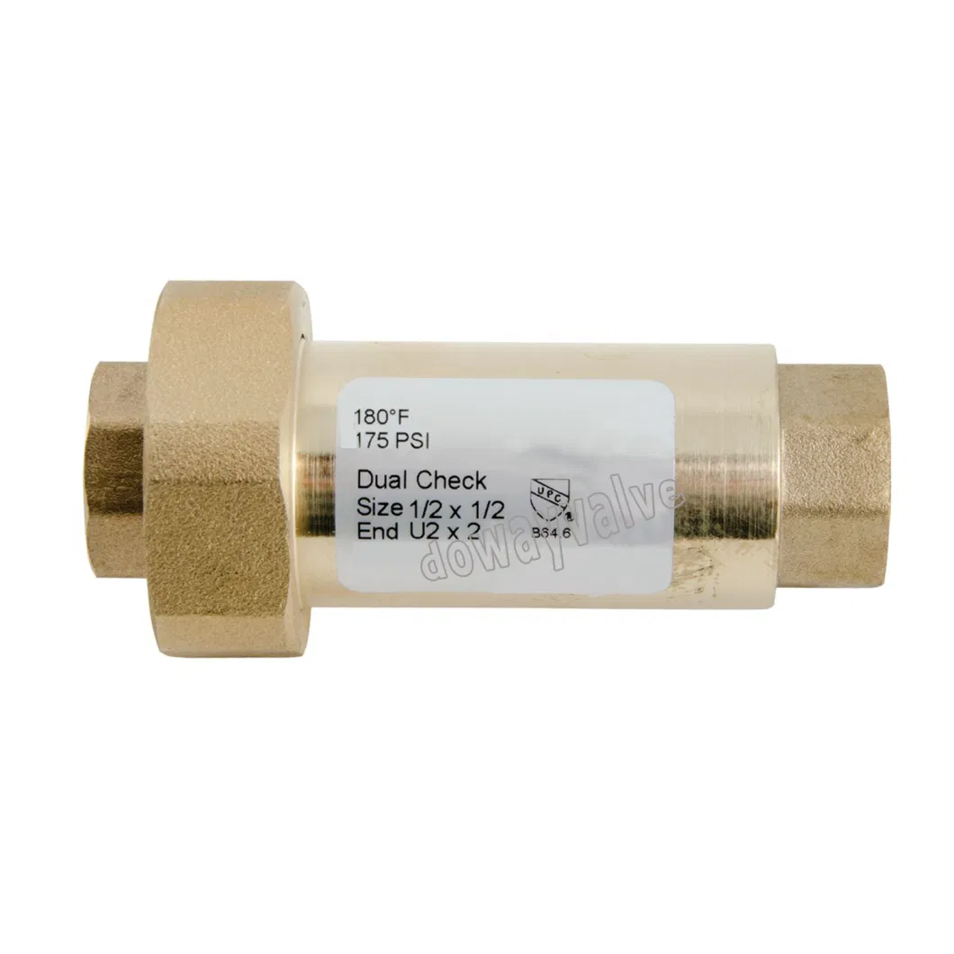 OEM/ODM Lead Free Brass Dual Check Valve