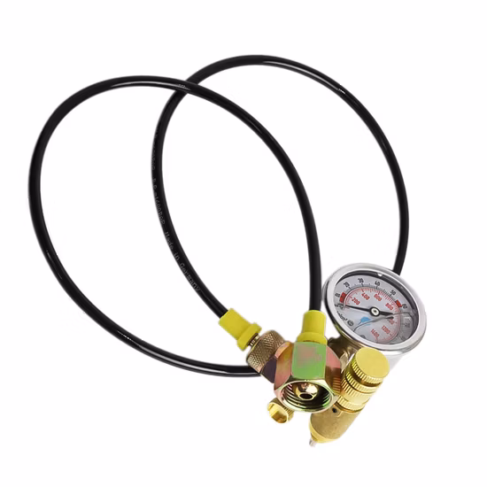 Cabezal de pistola, medidor de presión de nitrógeno, dispositivo inflable, interruptor hidráulico, mesa de nitrógeno, accesorios para excavadora