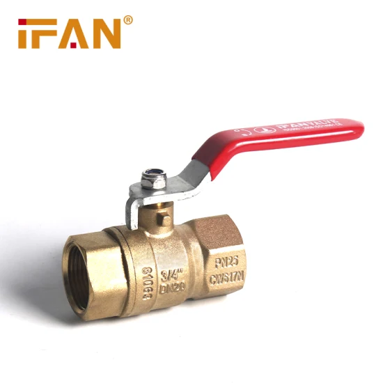 Válvula de bola de gas y agua sin retorno del ángulo del flotador del radiador de control de puerta Ifan Brass Cw617n